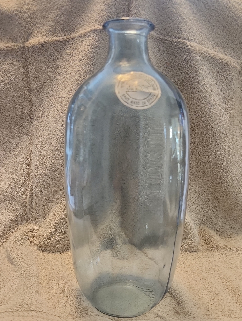 Light Blue Clear Glass Decorative Vase — Coastal-Inspired Accent